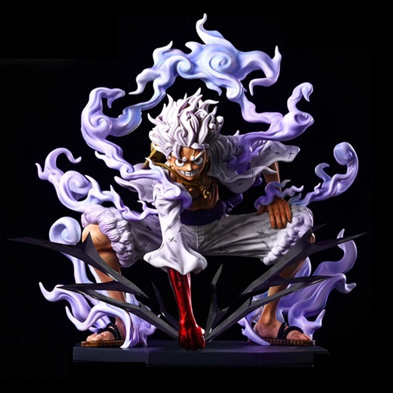 One Piece Monkey. D Luffy Gear 5 Anime Action Figure Statue Character PVC  Model Toys Collection with Calendar (6.7 inch) 