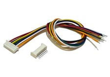 7-Pin Micro Mini 1.25mm Female Connector 150mm wire lead,Male Header PCB 5 Set