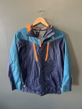 The North Face Youth Boys Blue Full Zip Softshell Hooded Jacket Size Large 14-16