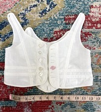 Antique Victorian White Cotton Children  s Bodice Corset Cover Salesman Sample