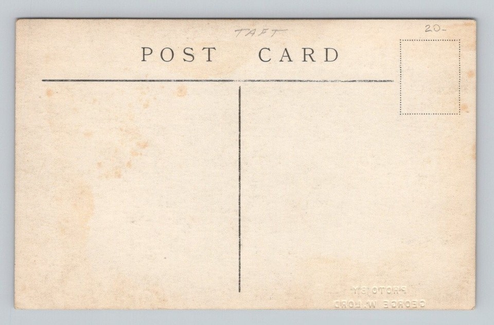 President William H Taft RPPC Speech c1909 George Lord Photo Postcard ...