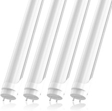 T8 4FT LED Tube Light Bulbs 2 Pin Garage LED Shop Lights G13 22W 6500K 25 50Pack
