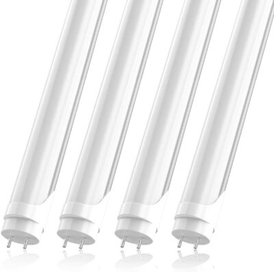 T8 4FT LED Tube Light Bulbs 2 Pin Garage LED Shop Lights G13 22W 6500K 25~50Pack