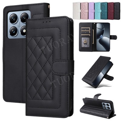For Xiaomi 14 13 12 Redmi 13C 12 Note 13 Leather Stand Wallet Phone Case Cover