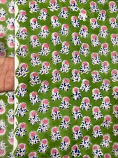 Floral Print New 2.5 Yard Craft Indian Hand Block Print 1434 Pure Cotton Fabric