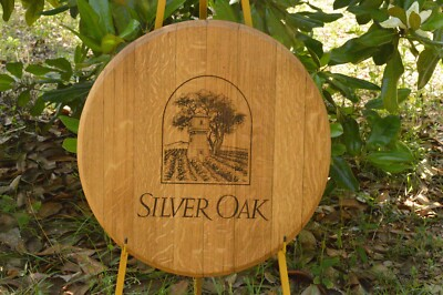 #ad #ad Silver Oak Napa Valley Wine Barrel Lid Head $79.99