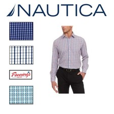 Nautica Men's Button-Up Dress Shirt D32