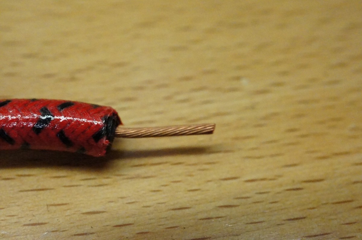 Ford 8N Red Deluxe Cloth Covered Spark Plug Wire Set Late