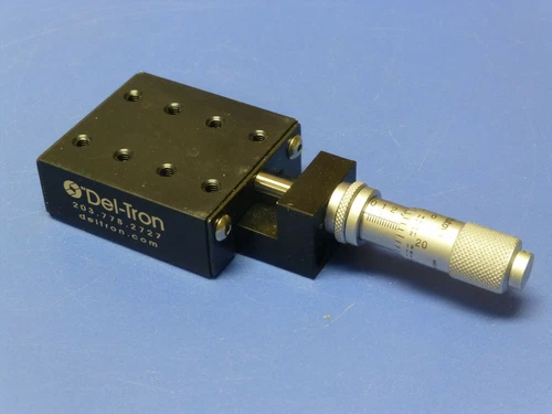 Del-Tron Precision Linear Translation Stage with Micrometer, 0.5" Range