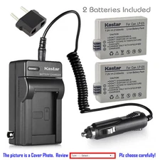 Kastar Battery and Normal Charger Kit for Canon LP-E5 Rebel XS T1i 1000D X2 X3