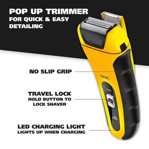 Wahl Waterproof Rechargeable Electric Shaver with Precision Trimmer Men's Beard - Picture 12 of 17