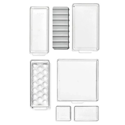 OXO Good Grips 8 Piece Refrigerator Organization Set 5.3 x 14.3 x 15.35 Clear