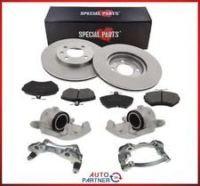 Bremsen Umbausatz VA für VW Golf 2  3 + Sättel & Halter 16V Bremse 256mm belüft.