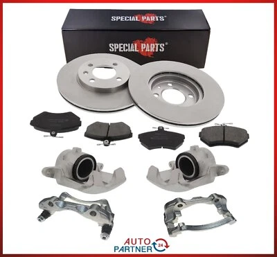 Bremsen Umbausatz VA für VW Golf 2  3 + Sättel & Halter 16V Bremse 256mm belüft. - Bild 1 von 4