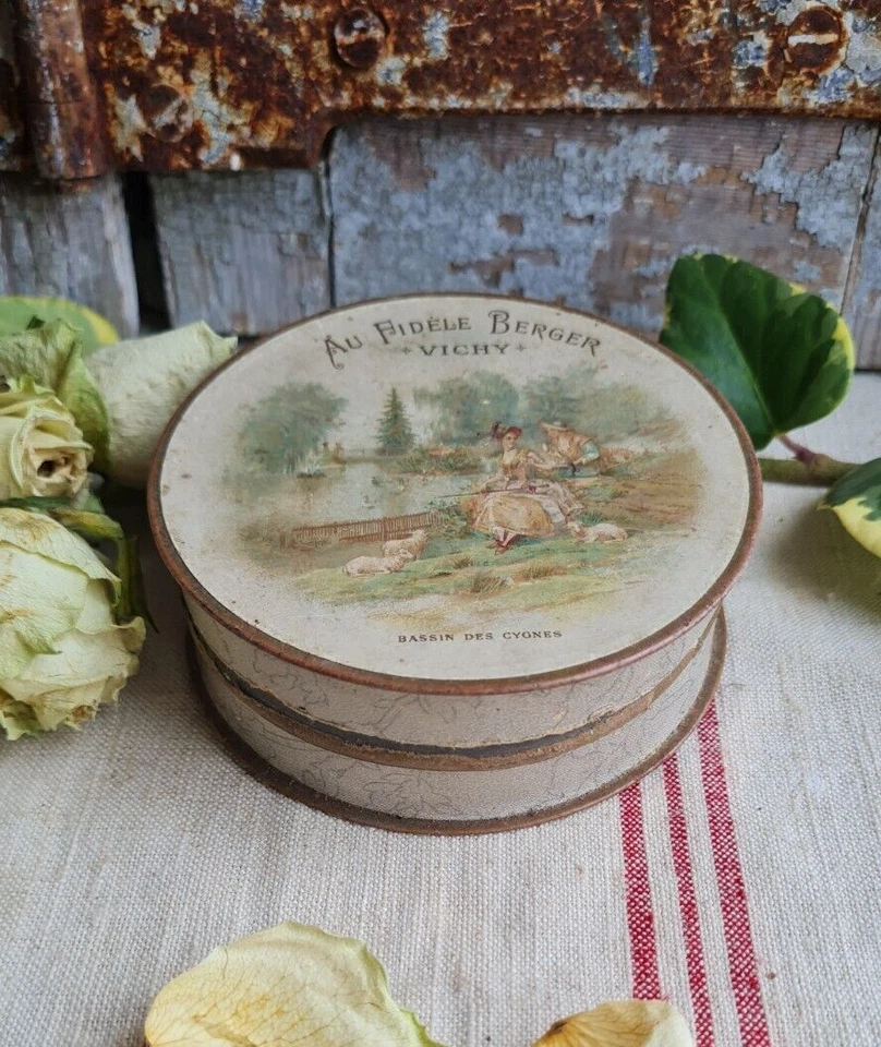ANCIENNE BOITE BONBONS PASTILLES AU FIDELE BERGER VICHY - Photo 4/4