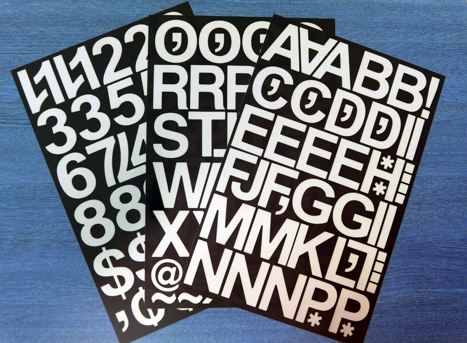 B-946 (Vinyl) für die Innen - und Aussenanwendung - Zahlen & Buchstaben auf Karte - J main image 1