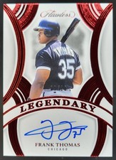 2025 Panini Flawless Frank Thomas Legendary Ruby /20 Auto White Sox MS10