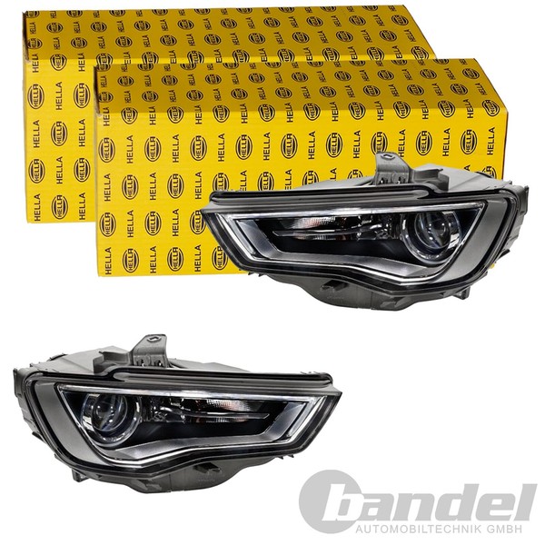 2X Hella BI-XENON LED Scheinwerfer Passend FüR Audi A3 Links+Rechts-image