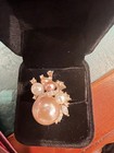 LADIES STATEMENT RING PEARLS AND CZ'S  SIXE 6.5 — photo 3