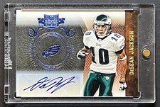 2010 Plates & Patches DeSean Jackson Infinity Platinum Signatures Auto 1/1