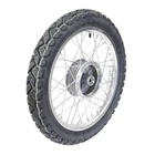 Complete wheel front for Simson S51 S50 KR51 Schwalbe star aluminium rim 2,75x16 tire
