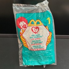 Vintage TY Teenie Beanie Babies McDonalds Happy Meal Freckles the Leopard Sealed