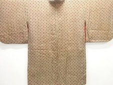 7447523: JAPANESE KIMONO / ANTIQUE HAORI / SILK / KINSHA / ABSTRACT PATTERN