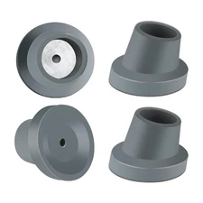 4 Pack Replacement Feet for Shower Chair Bath Seat | 1-1/8"Slope Rubber Tips Non