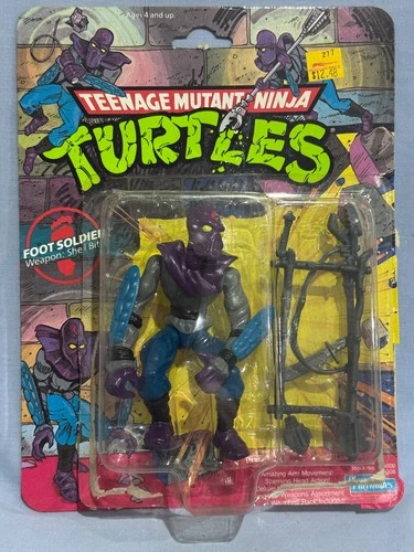 1988 FOOT SOLDIER Loose Complete WITH 10 back card Ninja Turtles VINTAGE TMNT
