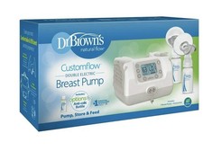 Dr. Brown  s Customflow Double Electric Breast Pump BF100  Brand New  Sealed 