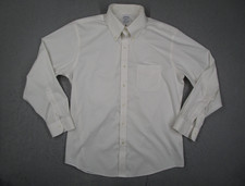 Brooks Brothers Shirt Mens 16-33 White Regent Fit Non-Iron Supima Cotton Dress