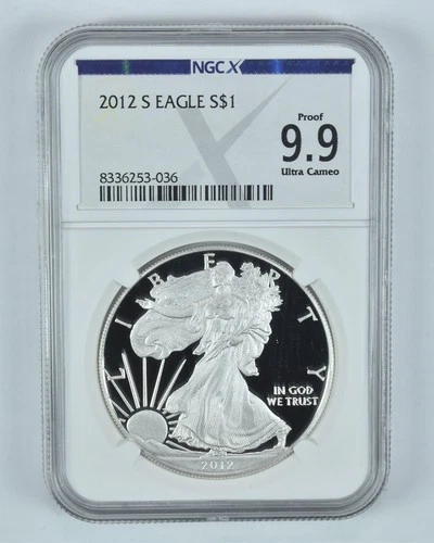 2012-S American Silver Eagle Proof 9.9 UCAM NGC X NGCX *0381