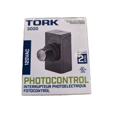 Tork 3000 Button Flush Mounting Photocontrol 120V Photocell/Photoeye Gasket Nu
