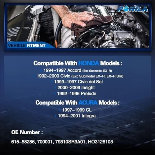 HVAC Blower Motor Assembly for 1997-1999 Acura CL, 1994-2001 Integra, Honda Foto 3 de 4