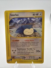 Snorlax 100/144 Skyridge 2003 E-Series E-Reader Pokémon Card TCG on eBay