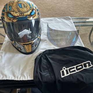 Icon Airform Pharaoh Motorcycle Helmet Size S SEE DESCRIPTION!!!!!!
