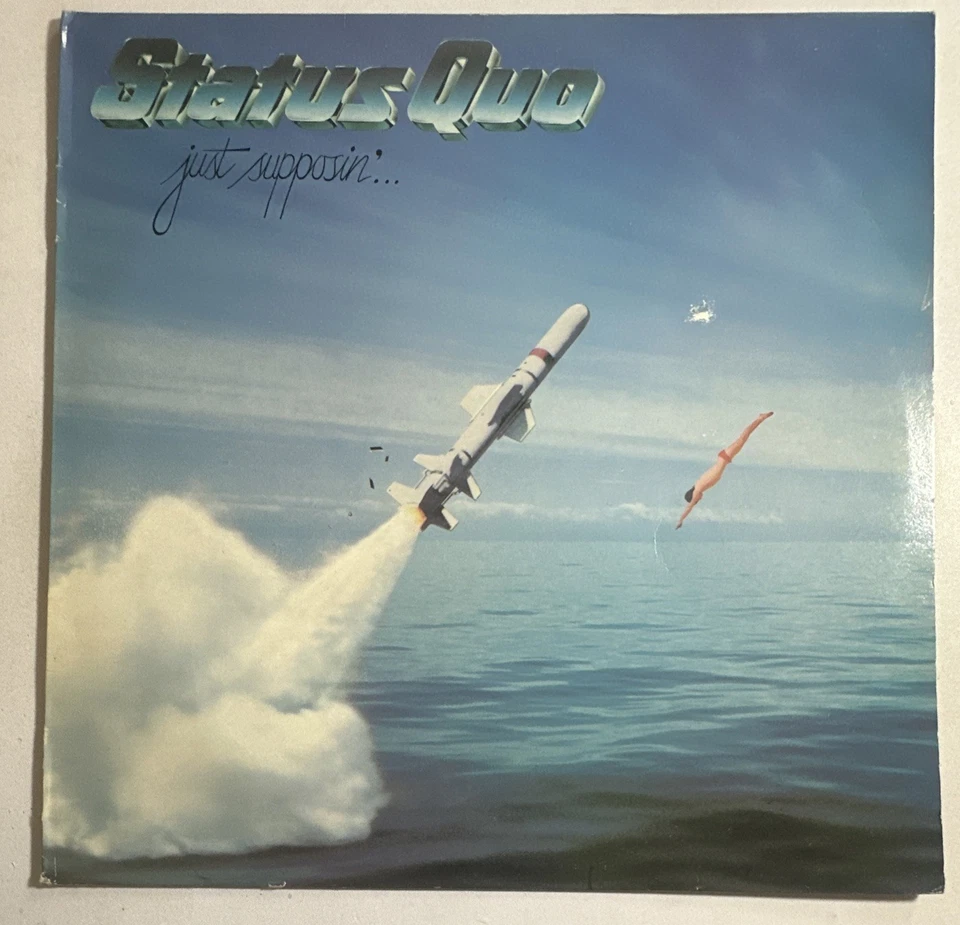 Status Quo Just Supposin’ Vinyl LP Album Record 6302 057 EX/VG+ Condition - Image 2 of 4