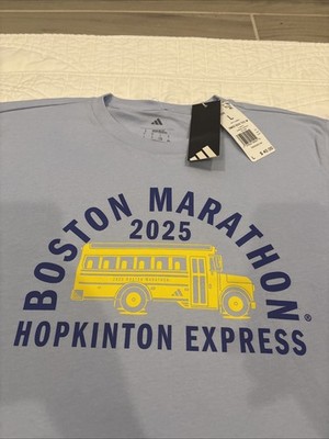 Adidas Large Exclusive Finisher 2025 Boston Marathon Shirt NWT JW9338