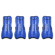 Calcio Stinchi Parastinchi Taglia L,4pz Traspirante PVC Sport Protezione,Blu