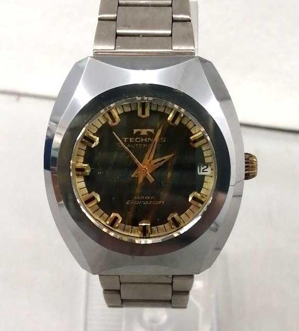 TECHNOS Hawk Borazon Automatic Watch Black Shell … - image 1