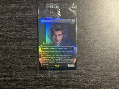 Sealed Zack Fair Magic the Gathering MTG Promo Card (FF7 Rebirth Switch 2 Bonus)