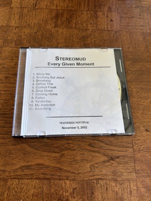 Stereomud Every Given Moment Extremely Rare Mastered (Not Final) Advance CD