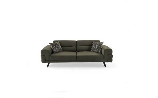 DunkelgrüNer Dreisitzer Wohnzimmer Textil Couchen Stilvoller 3-Sitzer-image