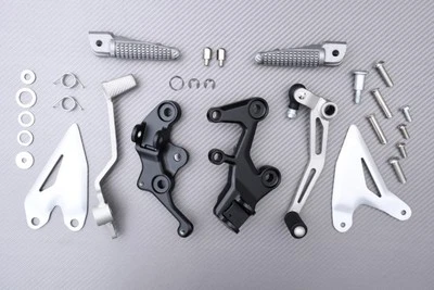 Platine Repose-pieds Avant Type Origine Avec Pédales Pour KAWASAKI Z400 2019-23 - Photo 1/4