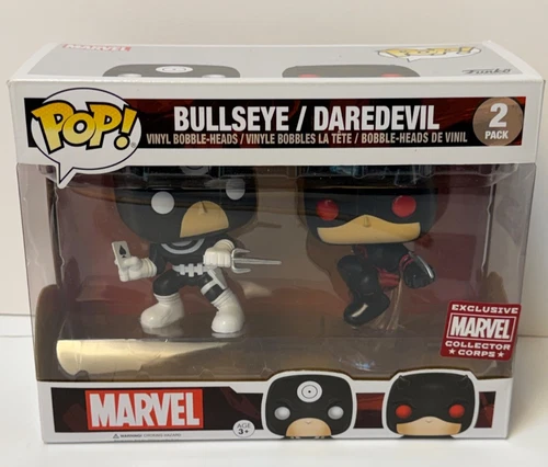 Funko Pop! Marvel -Bullseye + Daredevil 2 Pack Marvel Collectors Corps Exclusive