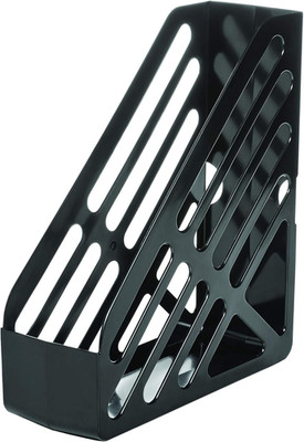 Corporate Jumbo Magazine File with Steritouch Protection, Black Polystyrene Plas