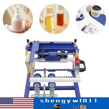 Dia Curved Bottle Printer Cylinder Conical Screen Press Printing Machine 170mm