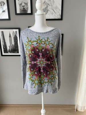 Desigual Shirt Pullover Sweatshirt Gr. (S) M/38 grau