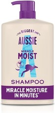 Aussie Miracle Moist Shampoo 1000ml Moisture-Quenching Formula to Revive and Re 14.29 per litre