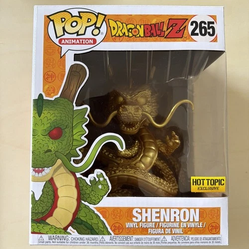 @ Funko Pop! Dragon Ball Z Gold Shenron #265 Hot Topic Exclusive Vinyl Figure